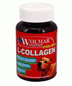 Комплекс для ВОССТАНОВЛЕНИЯ связок и сухожилий, для собак всех возрастов WOLMAR Pro Bio L-Collagen